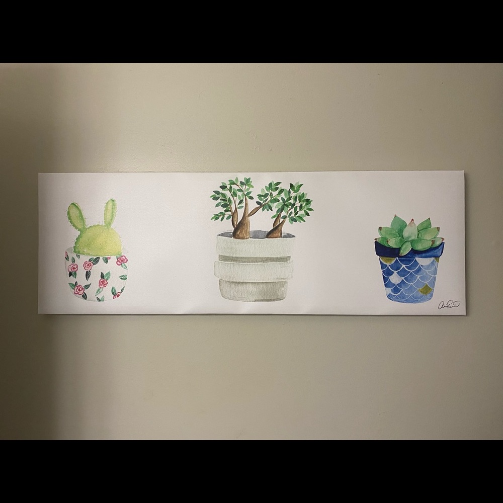 Succulent canvas